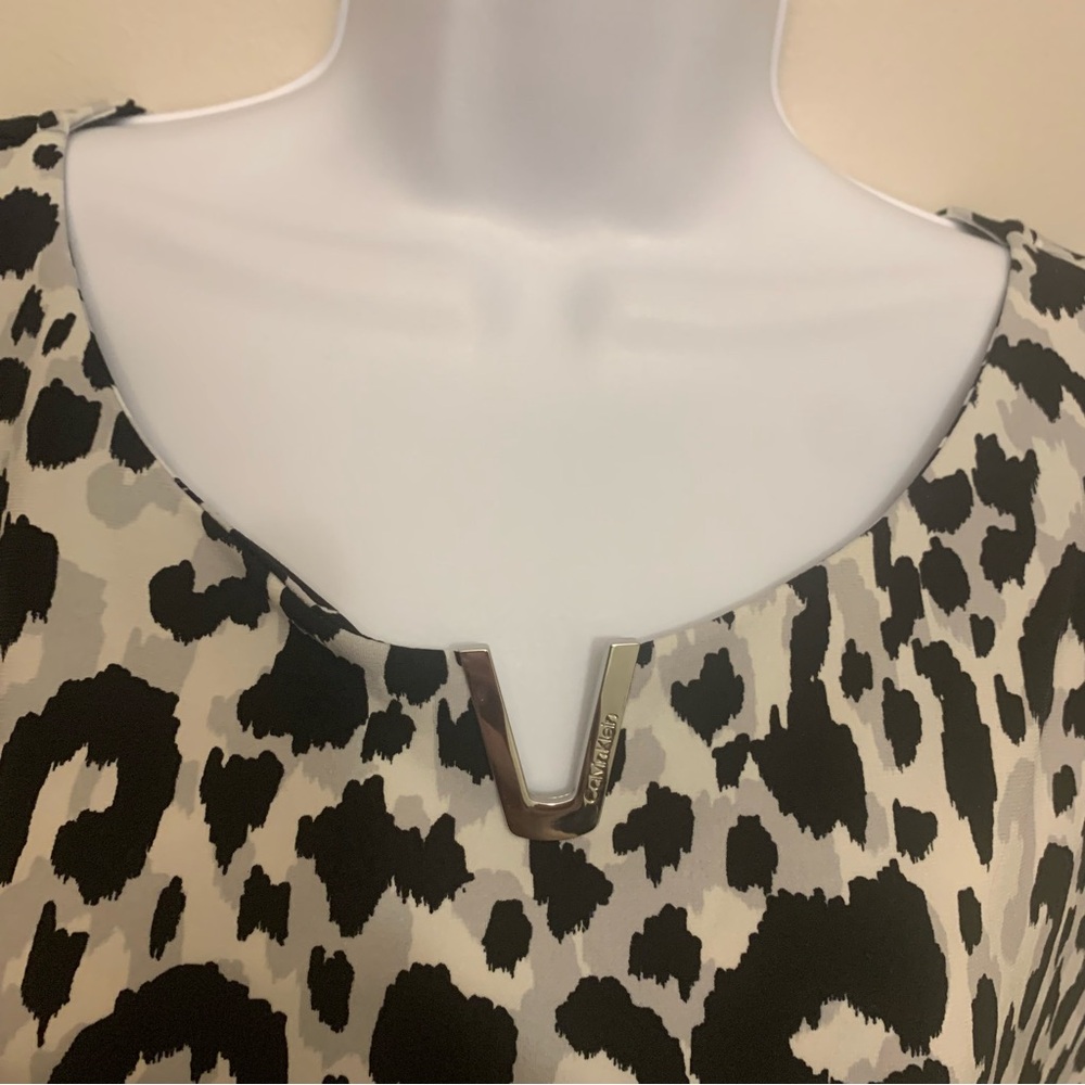 NWOT Calvin Klein Leopard Print Sleeveless Top Sz XL - Picture 6 of 16